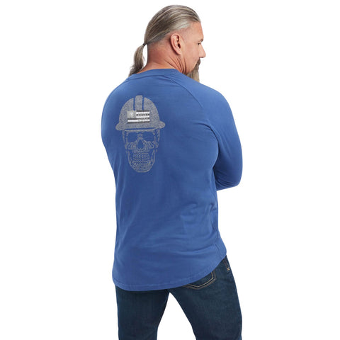 Ariat Men's Land Graphic Short Sleeve T-Shirt, Sailor Blue Heather