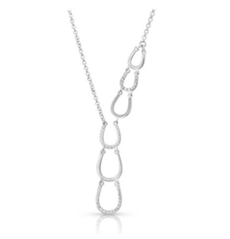 Montana Silversmiths Womens Opal Bar Necklace