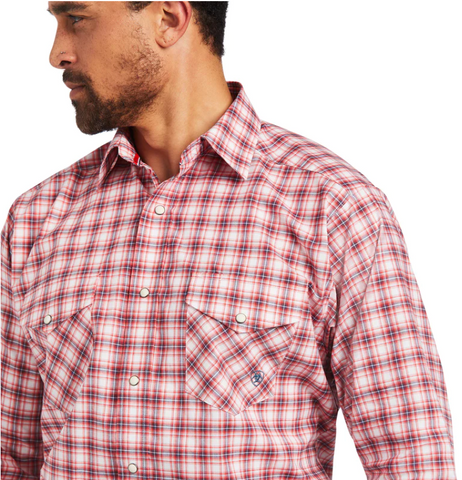 Ariat Men's Rebar Cotton Strong Short Sleeve T-Shirt, Rio Red
