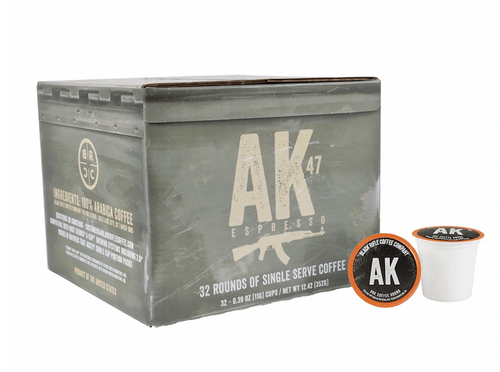 Black Rifle Coffee Company, AK-47 Espresso Blend, Medium Roast, 32 Count Rounds