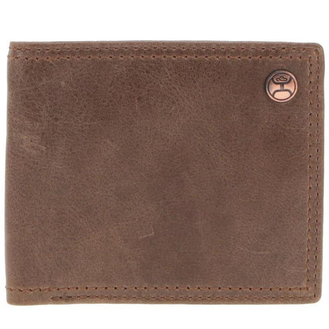 Ariat Men's Boot Embroidery Brown Tri-Fold Wallet