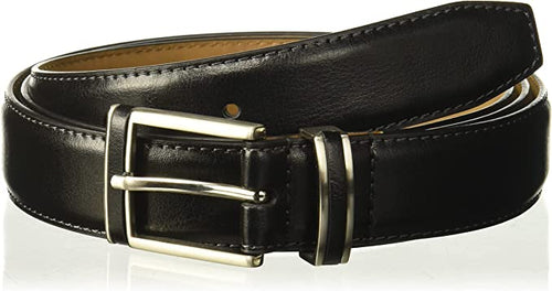 Danbury Mens Leather Inlay Buckle Leather Belt