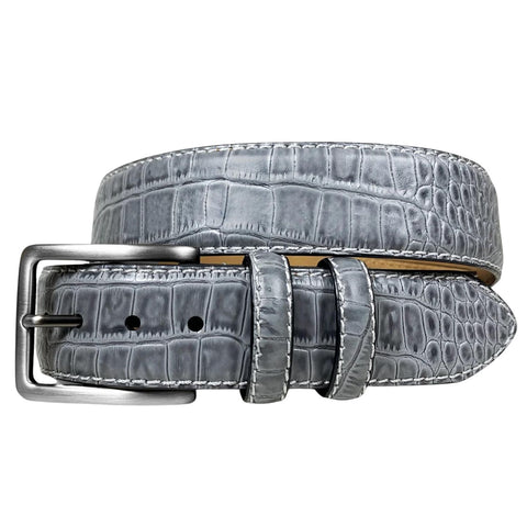 Danbury Mens Big & Tall Roller Buckle Leather Belt