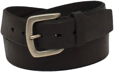 Nocona Mens HD Xtreme Work Beveled Leather Belt, Black