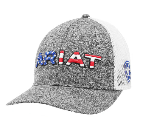 Ariat Mens Box Logo Patch Flex Fit Cap Hat