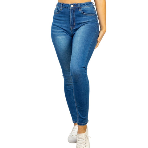 Zenana Womens High Rise Skinny Denim Jeans