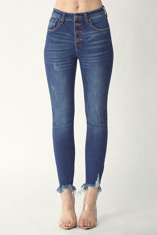 KanCan Womens Gisella High Rise Bootcut Flare Denim Jeans