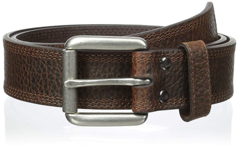 Ariat Mens Straight Floral Buckle Embossed Leather Belt