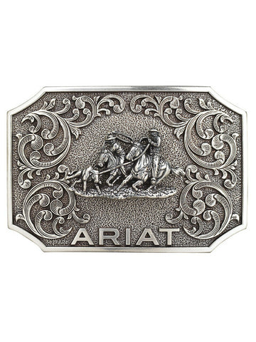 Ariat Mens Western Point Billet Oiled Rowdy Leather Belt