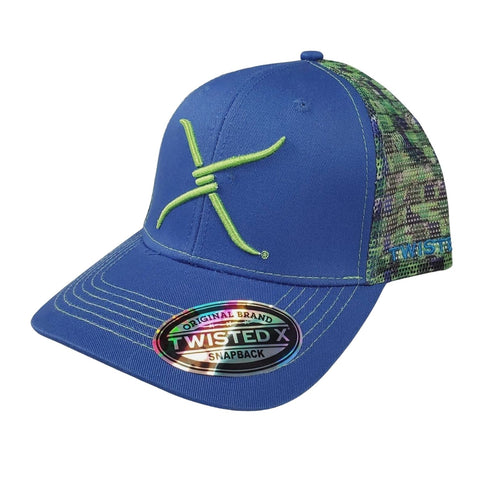 Ariat Mens Square Logo Patch Adjustable Baseball Cap (Blue /Black, One Size)
