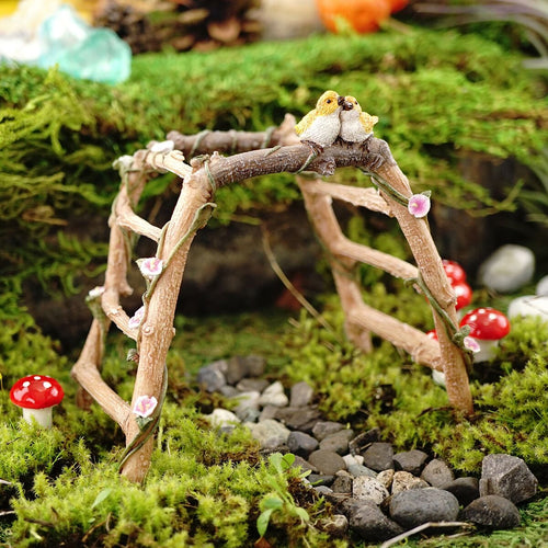 Top Collection Miniature Fairy Garden Structural Figurines-Bridges, Signs, Wells
