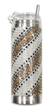 Jacqueline Kent Crystal Embellished Tumbler Travel Cup (Multi)