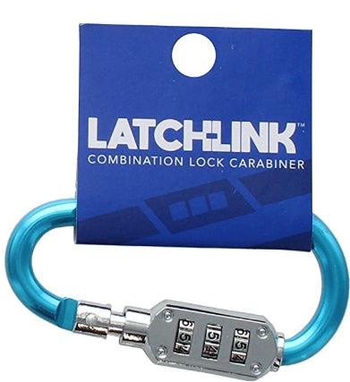 Latchlink Combination Lock Carabiner, Hardened Steel