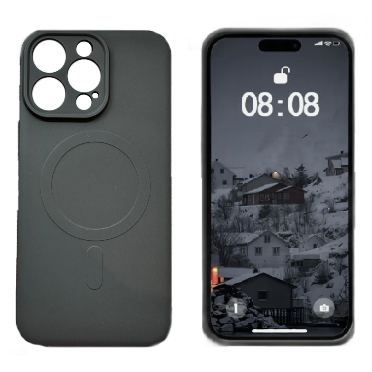 Silicone Case IPhone 15, 15 Pro & 15 Pro Max Magnetic Wireless Compatible