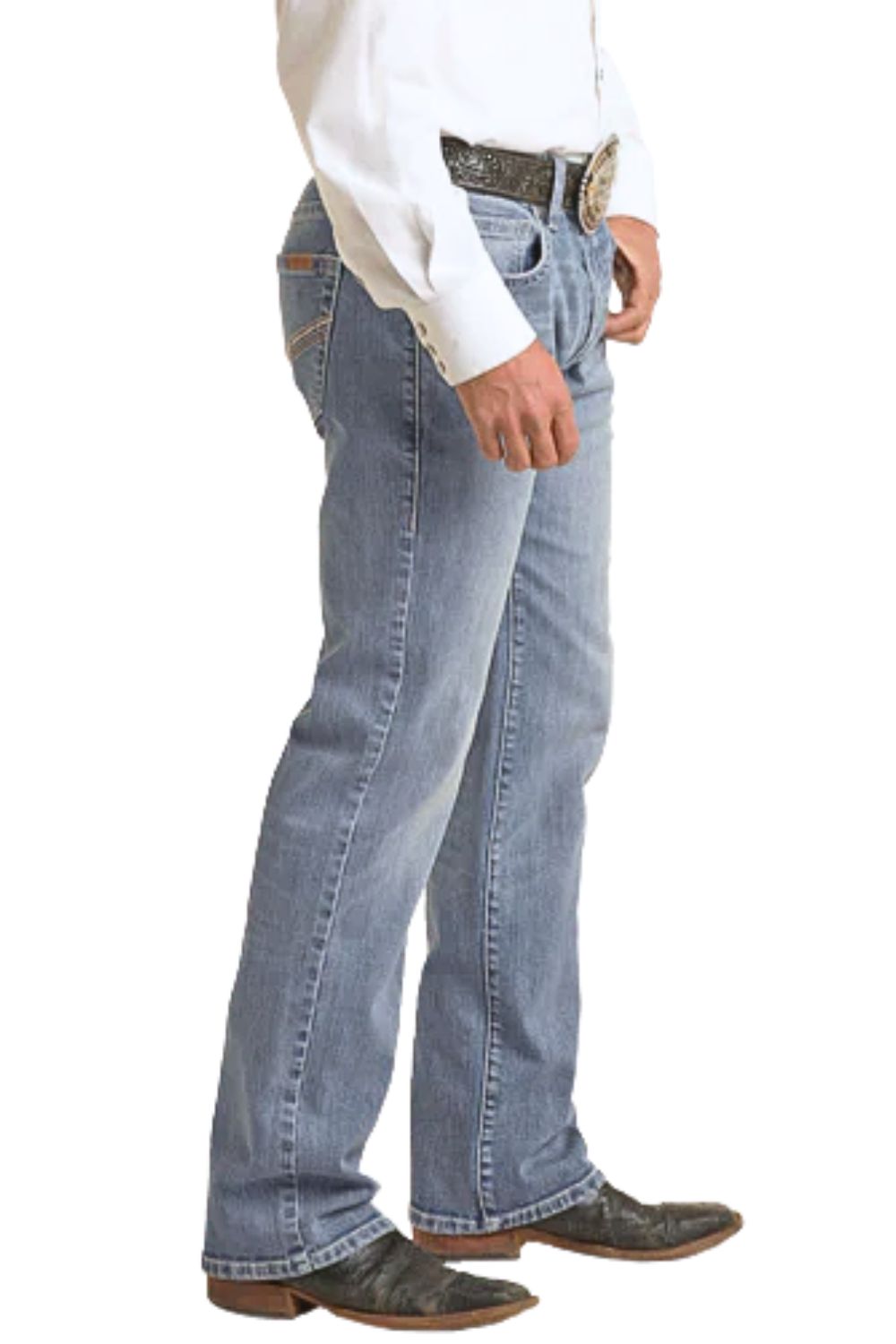 Rock & Roll Denim Mens '46 Vintage Regular Fit Stackable Bootcut Jeans