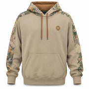 Hooey Men's Canyon Camo Pullover Hoodie, Tan/Camo