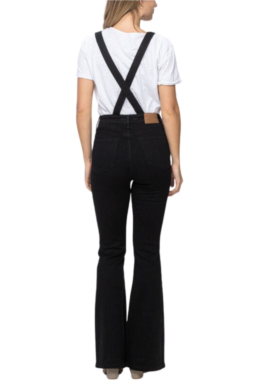 Judy Blue Womens Tummy Control Denim Overalls, Small