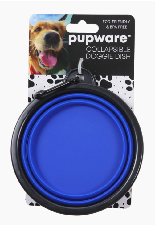 Pupware Collapsible BPA-Free Silicone Travel Doggie Dish Bowl