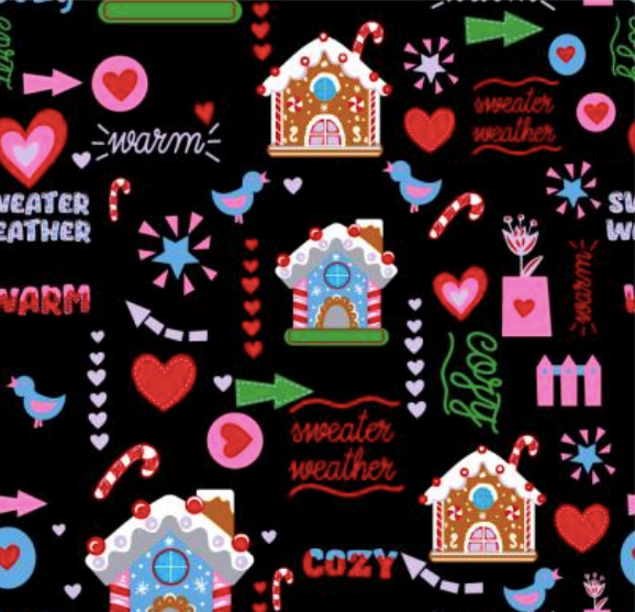 Green Town Womens V-Neck Scrub Top - Christmas Holiday Prints