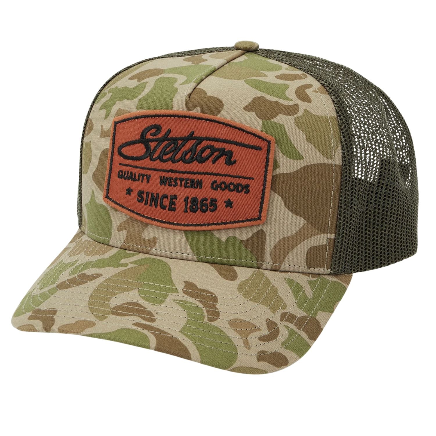 Stetson Quality Western Goods Patch Adjustable Snapback Trucker Cap Hat