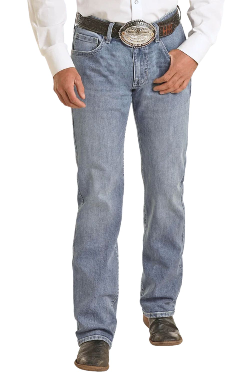 Rock & Roll Denim Mens '46 Vintage Regular Fit Stackable Bootcut Jeans