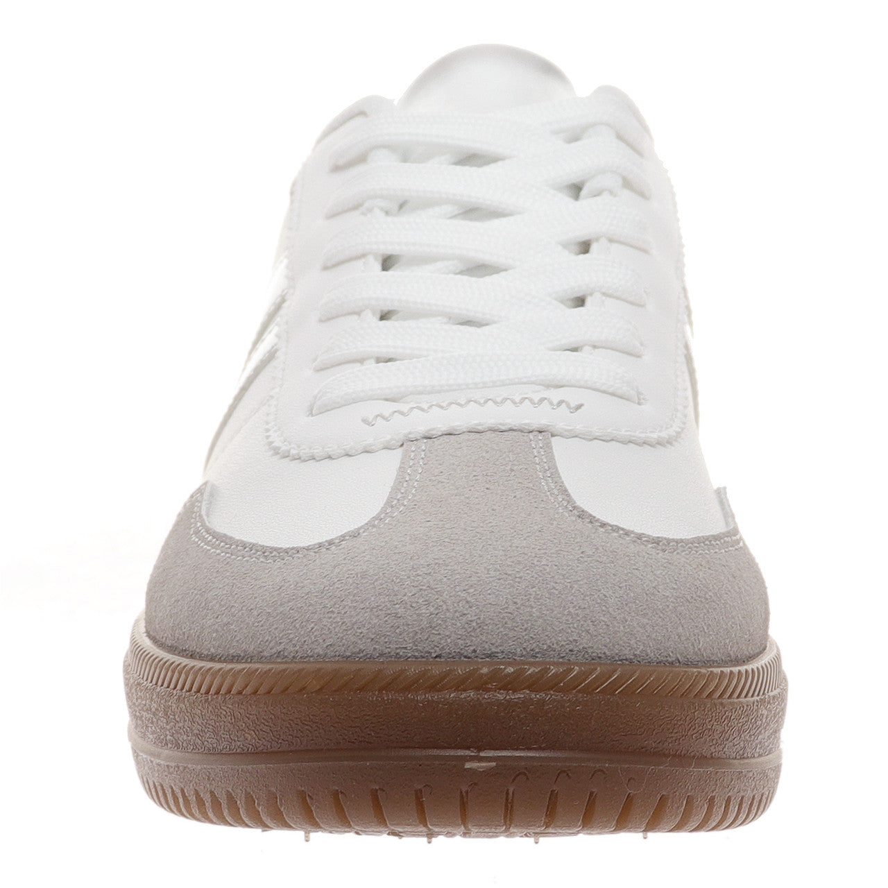 Outwoods Womens Giana-2 Lace Up Fashion Sneakers, Silver Combo