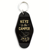 Plastic Keys To The Camper Motel Keychain, Cute Retro Style Gift, RV Camping