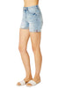 Judy Blue Womens High Waist Destroy Cuffed Cut Off Shorts