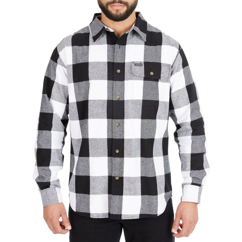 Smith's Workwear Mens Easy Fit Long Sleeve Pocket Flannel Shirt