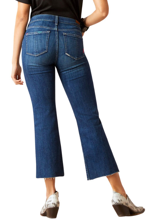 Ariat Womens High Rise Caroly Flare Crop Jean