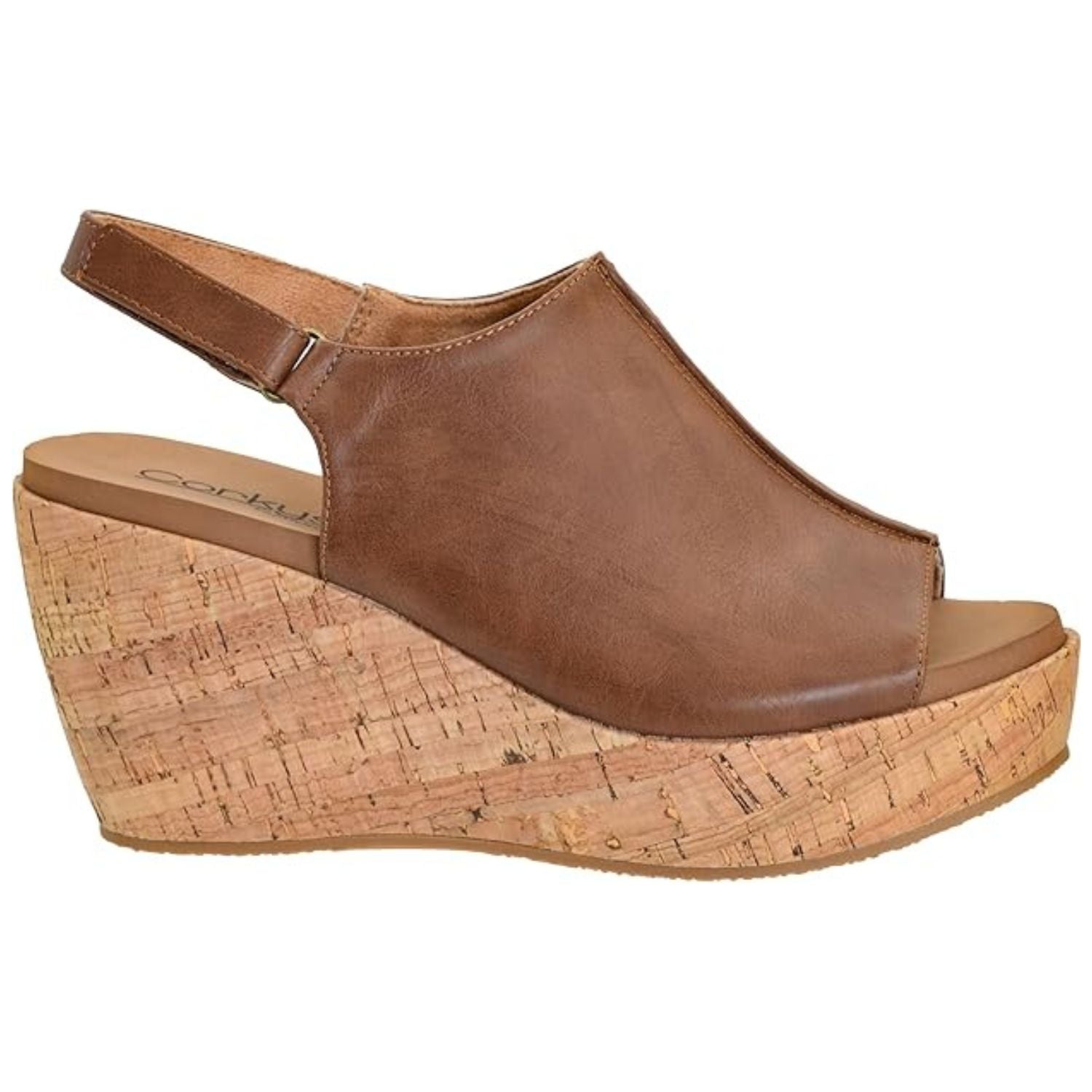 Corkys Womens Weekend Plans Wedge Sandals, Brown