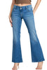 Cello Womens Mid Rise Flare Leg Denim Jeans