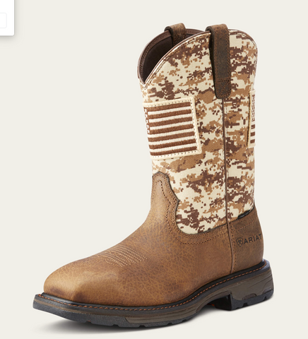 Ariat Mens Hybrid VentTEK Western Wide Square Toe Leather Boot