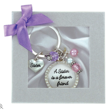 A Sister Is A Forever Friend Keyring in Gift Box