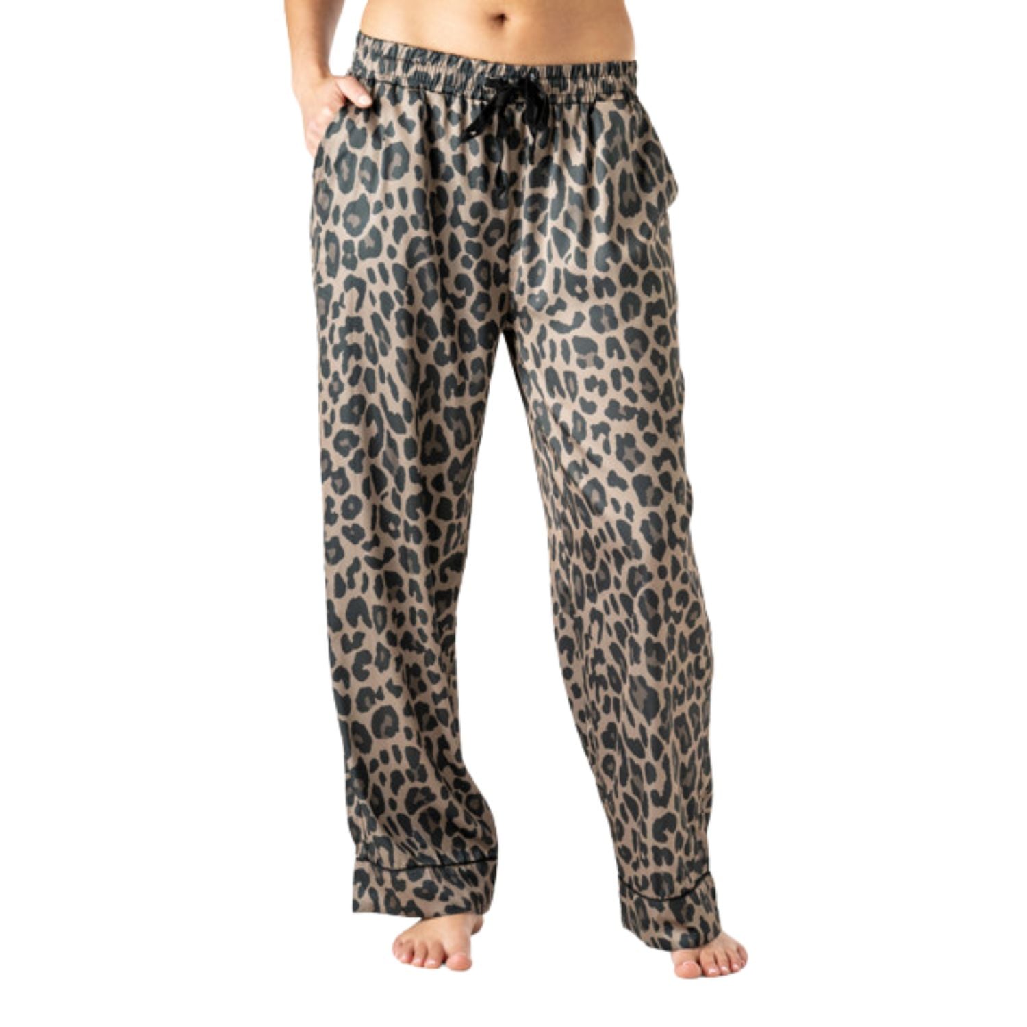 Hello Mello Bow So Lovely Satin Pajama Pant