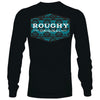 Hooey Mens Roughy Tribe Crew Aztec Print Logo Long Sleeve T-Shirt