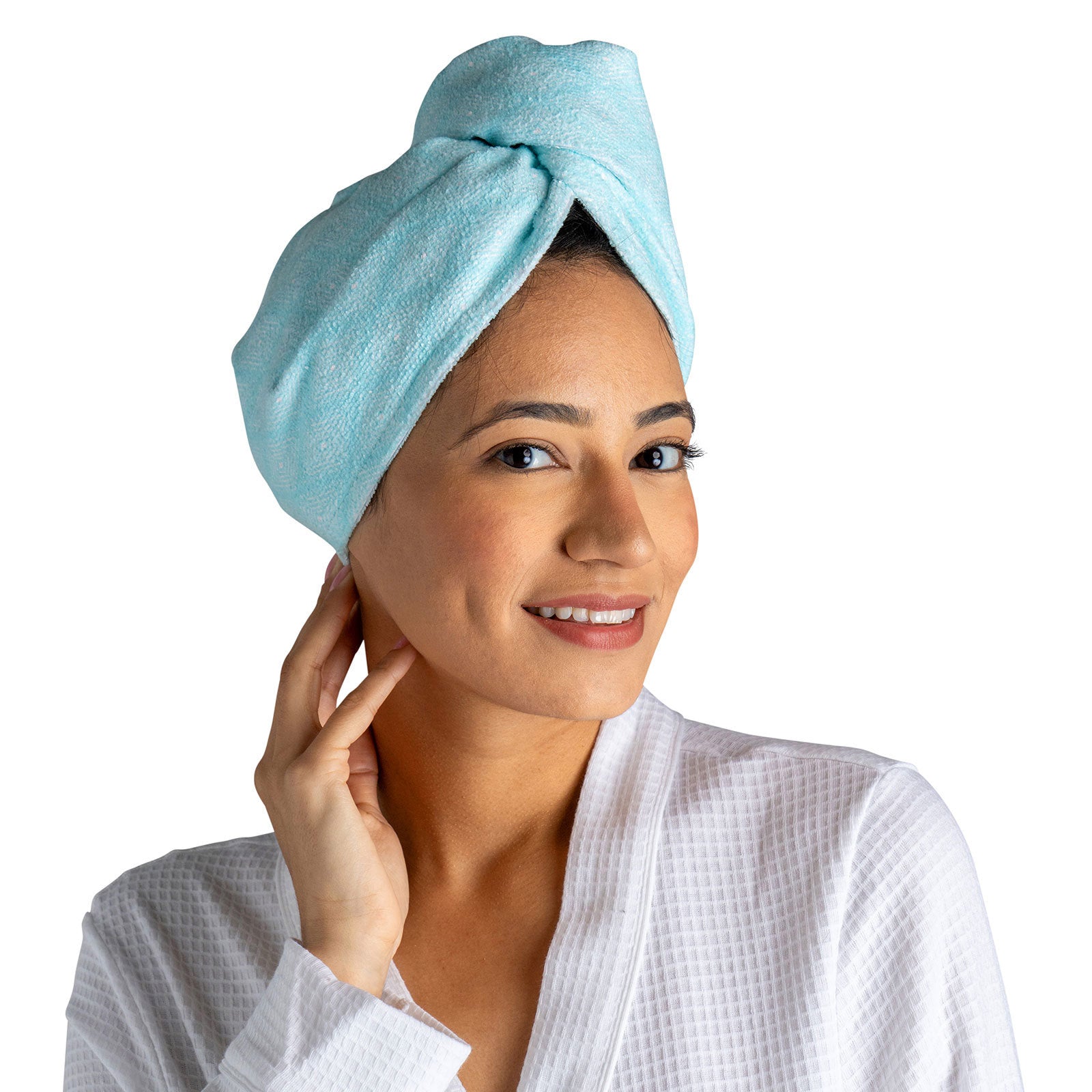 Lemon Lavender Plot Twist Microfiber Turbo Hair Wrap Towel
