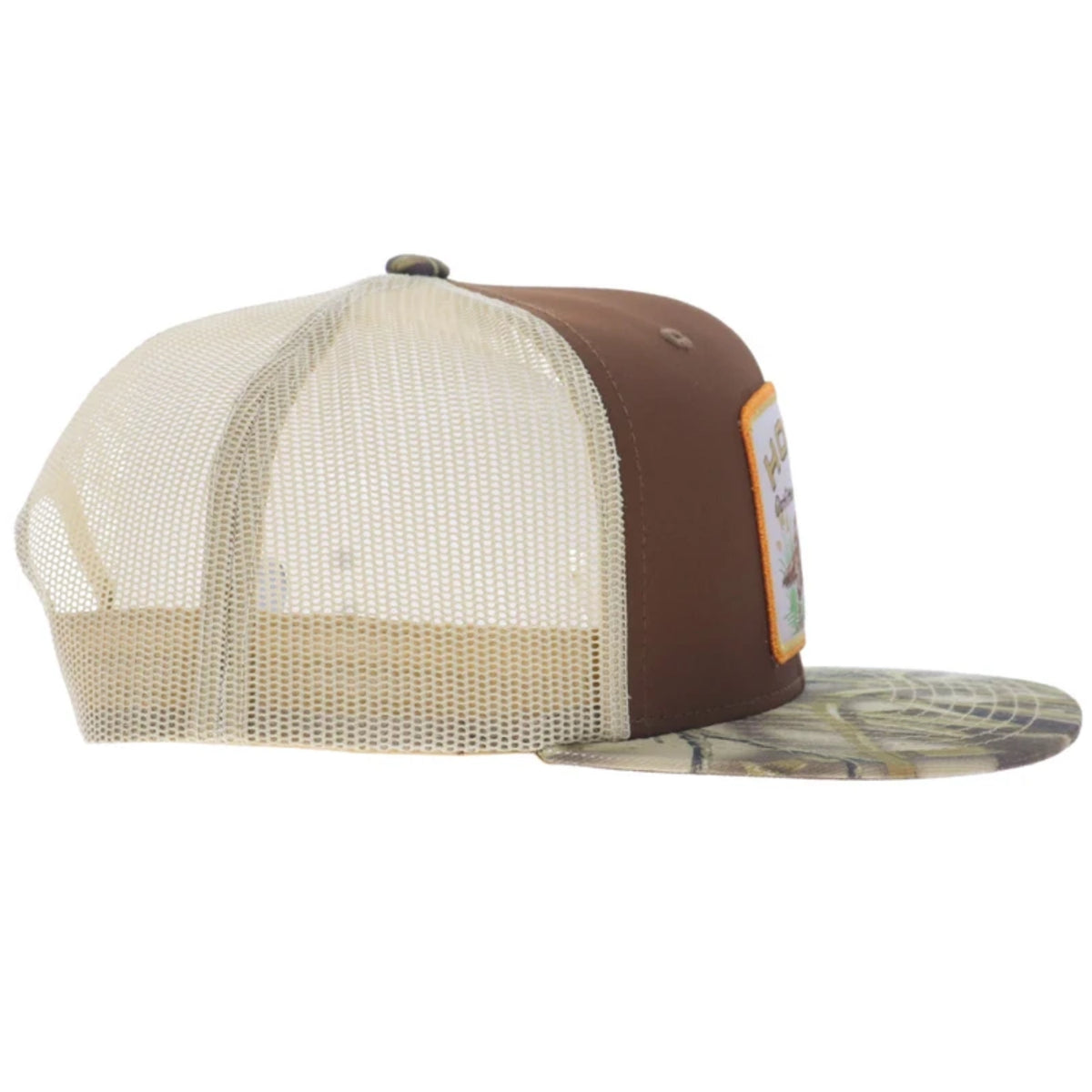 Hooey Men's Retriever 6-Panel Trucker Snapback Hat Brown/Realtree Camo