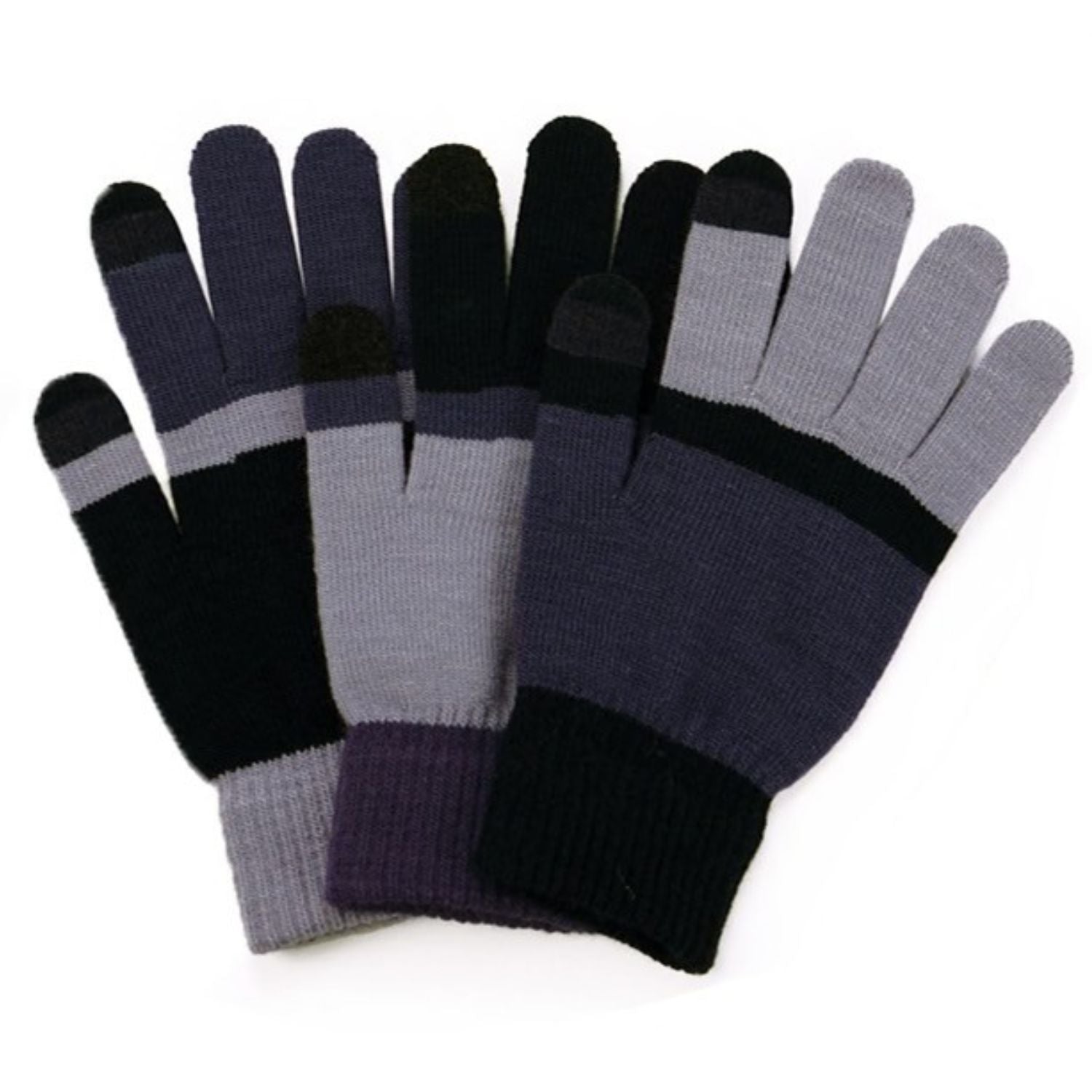 MatchMaker 3-Piece Ultra-Soft Knit Glove Set- Touch Screen Compatible