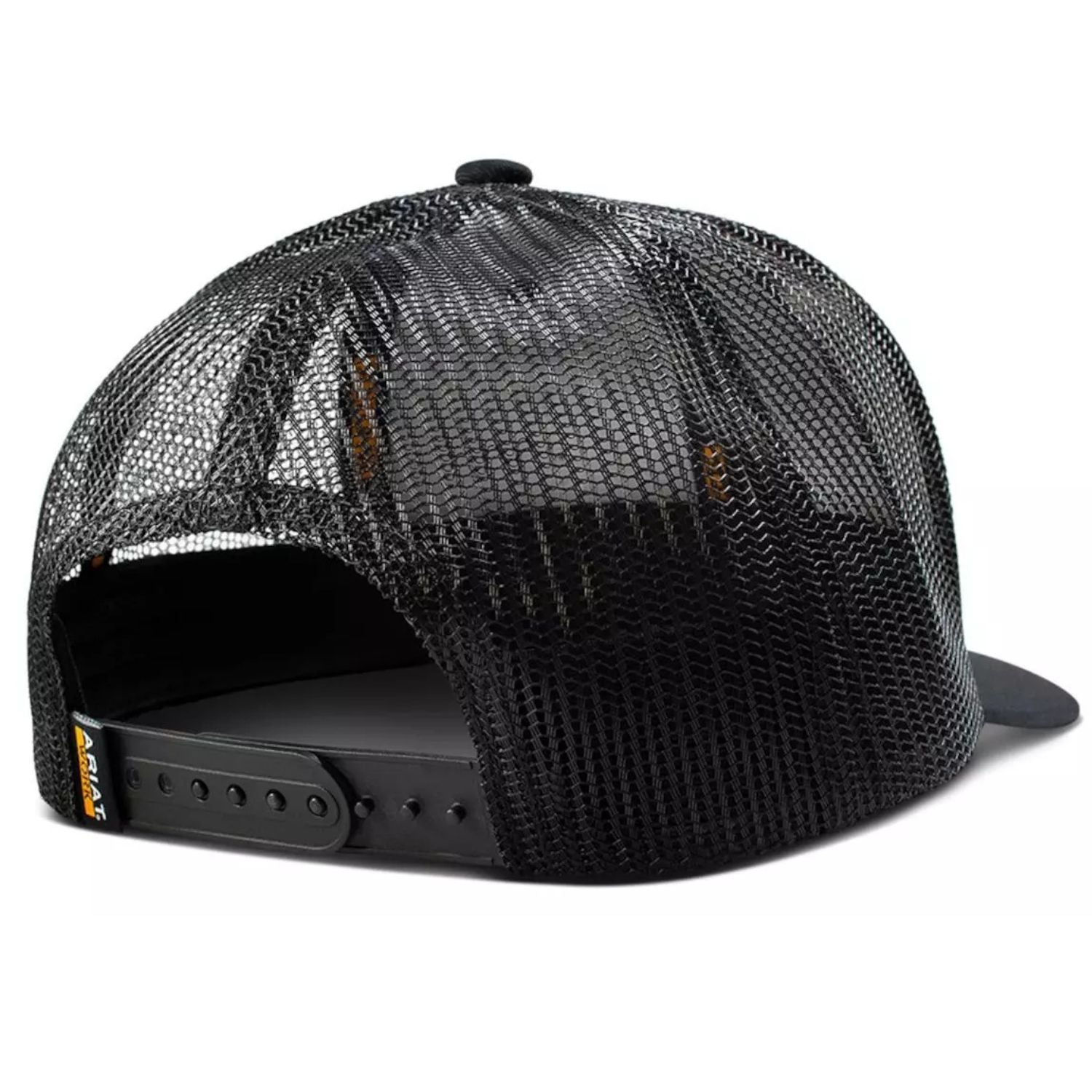Ariat Mens Ariat Logo Patch Work Hard Live Free Adjustable Snapback Cap Hat
