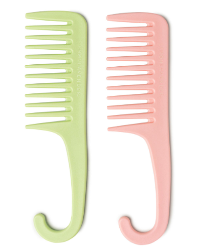 Lemon Lavender Knot Today Detangling Shower Comb, 2 Pack