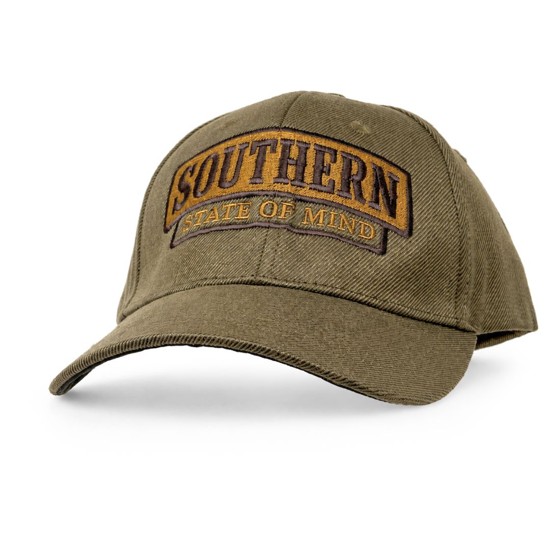 Seminole Outfitters Mens Oilskin Adjustable Cap, Southern State of Mind
