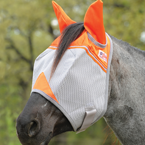 Cashel Animal Rescue Orange Crusader Premium Fly Mask Standard with Ea –  Shop Munki