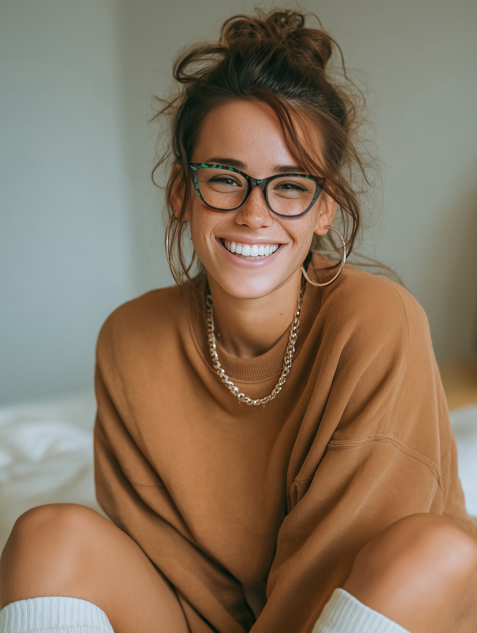 Crush Clearly Thriving Scratch Resistant Trendy Frame Blue Light Glasses