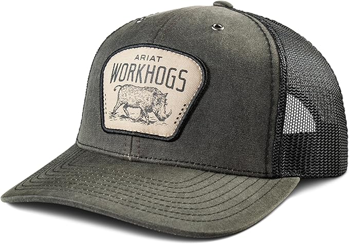 Ariat Mens Workhogs Patch Richardson 112 Adjustable Snapback Cap Hat