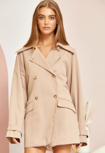 Andree by Unit Women's Classic Belted Oversized Fit Coat, Mocha