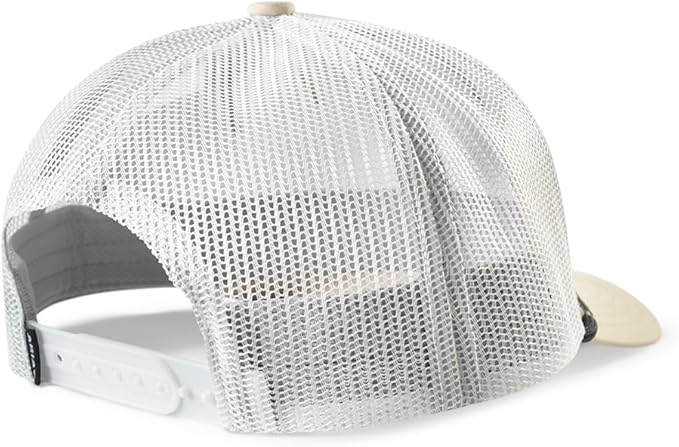 Ariat Mens Logo Patch Adjustable Snapback Cap Hat, Tan/White