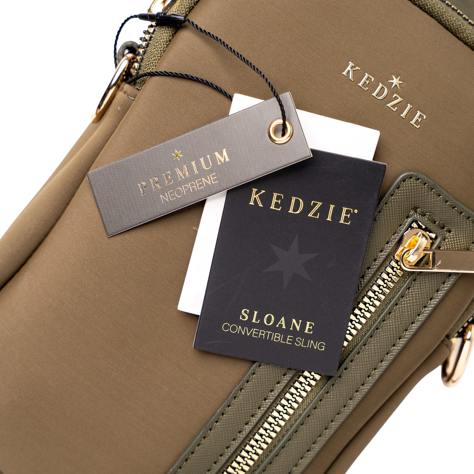 Kedzie Womens Sloane Neoprene Waterproof Convertible Sling Purse