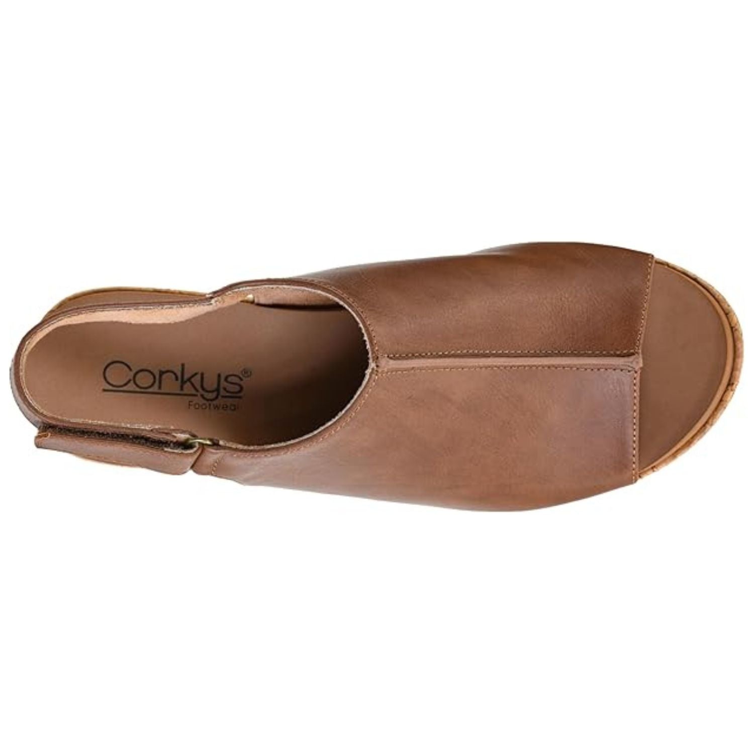 Corkys Womens Weekend Plans Wedge Sandals, Brown