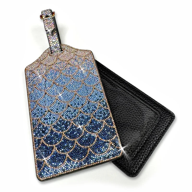Jacqueline Kent Mermaid Crystal Adjustable Luggage Tag